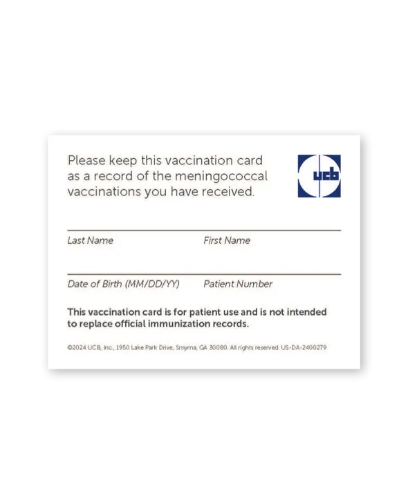 Vaccination Tracking Card