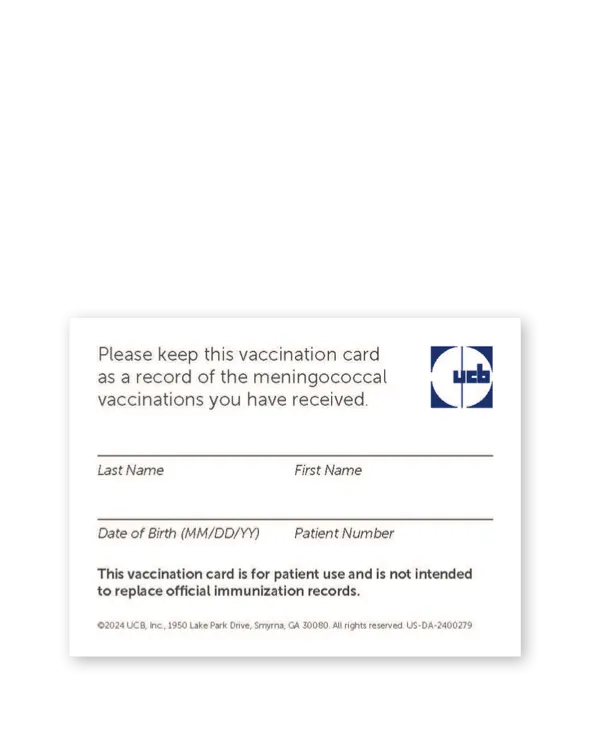 Vaccination Tracking Card