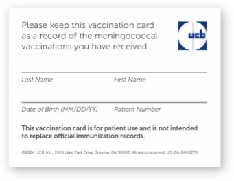 Vaccination Tracking Card